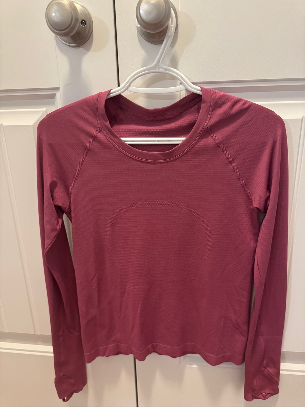 lululemon athletica Long Sleeve Crewneck Top in Dusty Rose